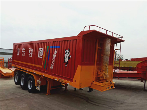 平板自卸半挂车