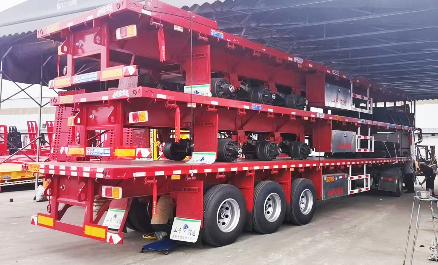 平板运输半挂车